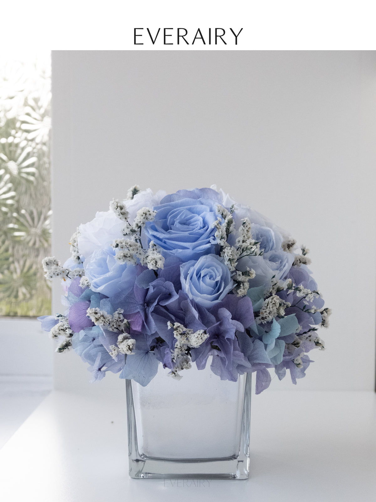 Azure Reverie - Preserved Flower Arrangement - Large