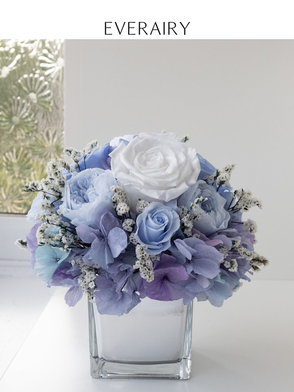 Azure Reverie - Preserved Flower Arrangement - Large