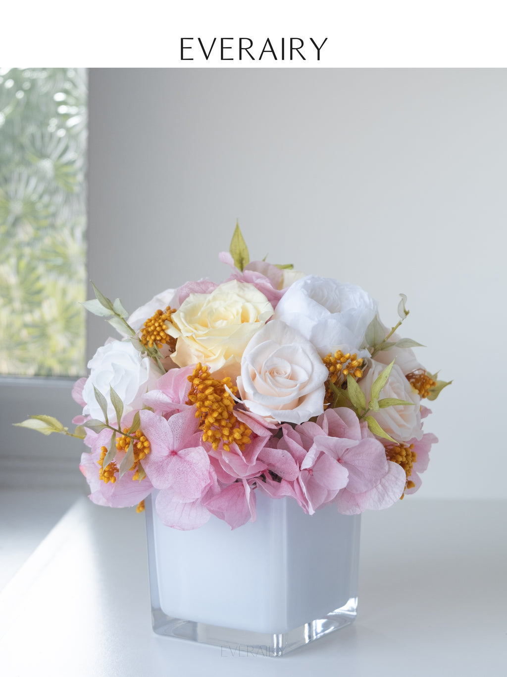 Sunlit Blush - Preserved Flower Arrangement - Large