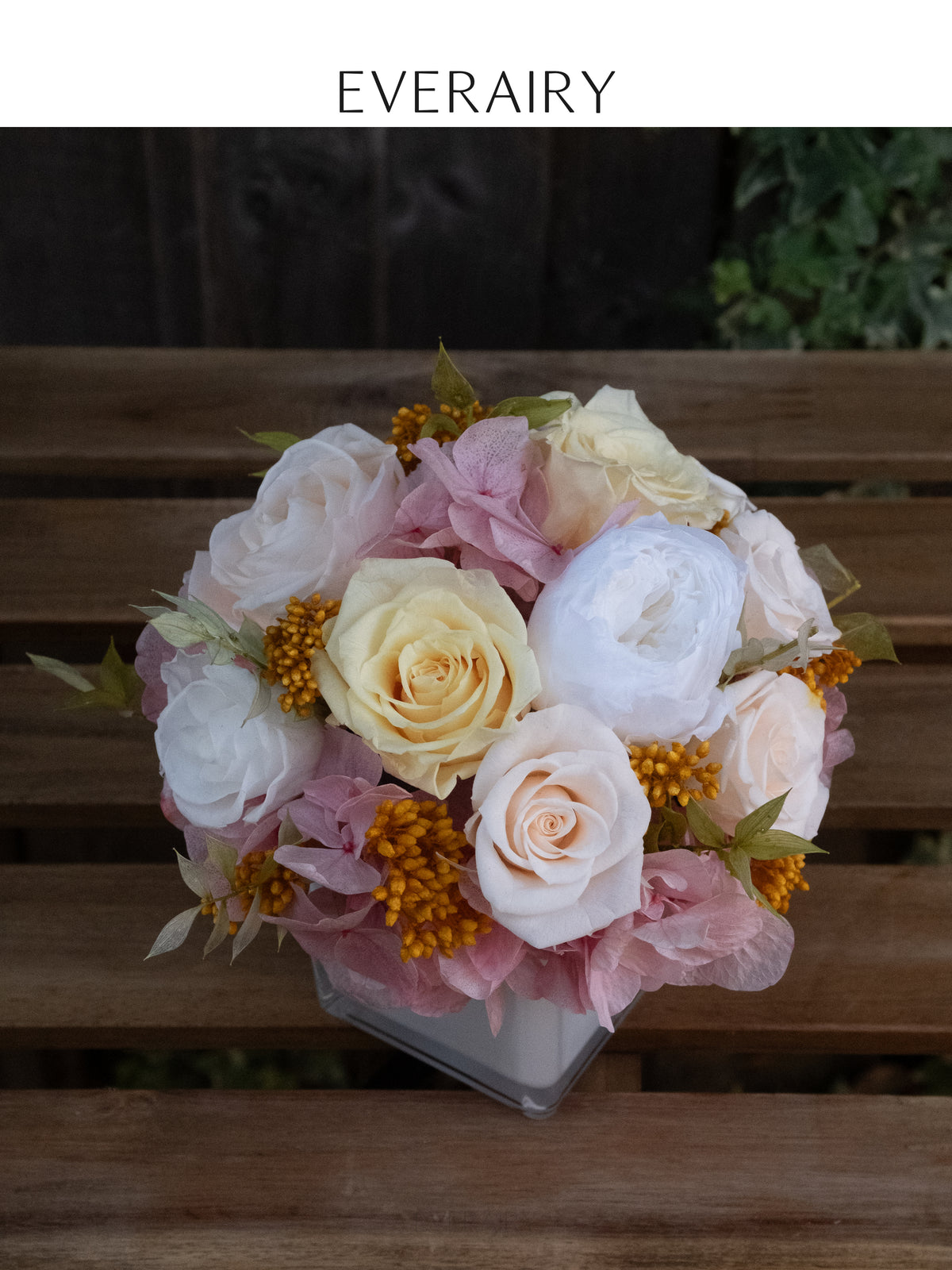 Sunlit Blush - Preserved Flower Arrangement - Large