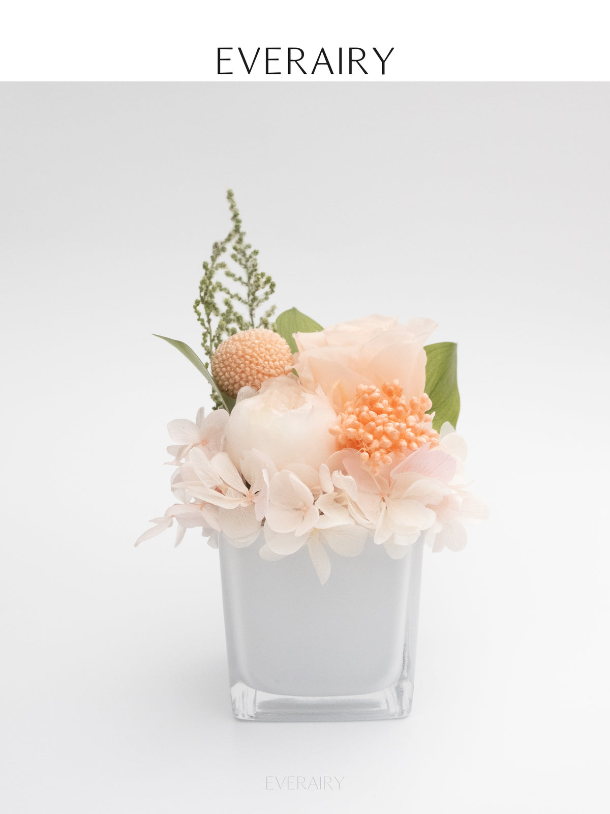 Rose Duet - Preserved Flower Arrangement - Champagne