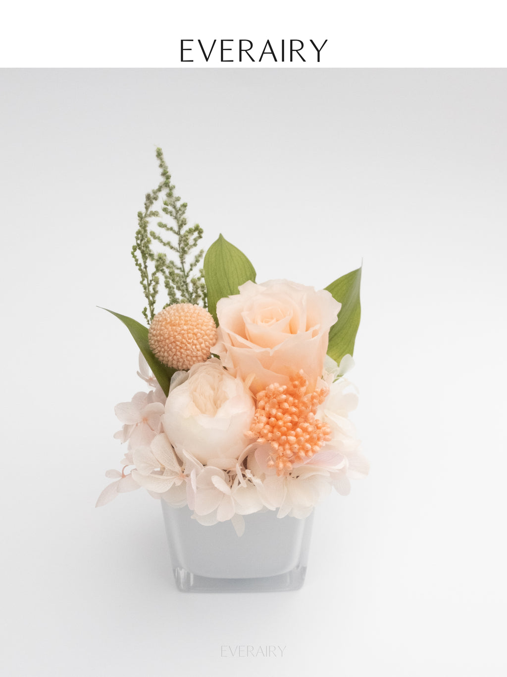 Rose Duet - Preserved Flower Arrangement - Champagne