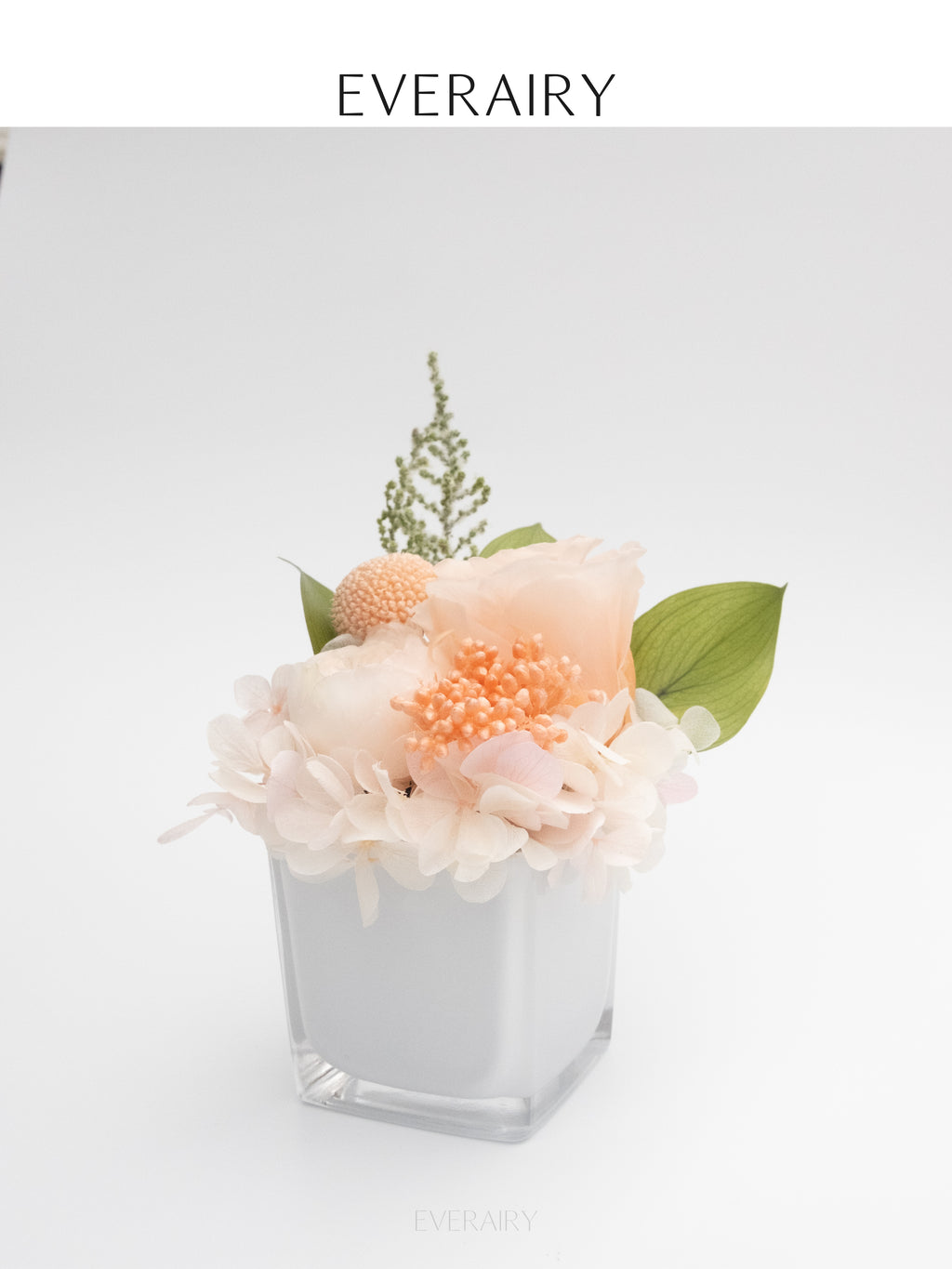 Rose Duet - Preserved Flower Arrangement - Champagne
