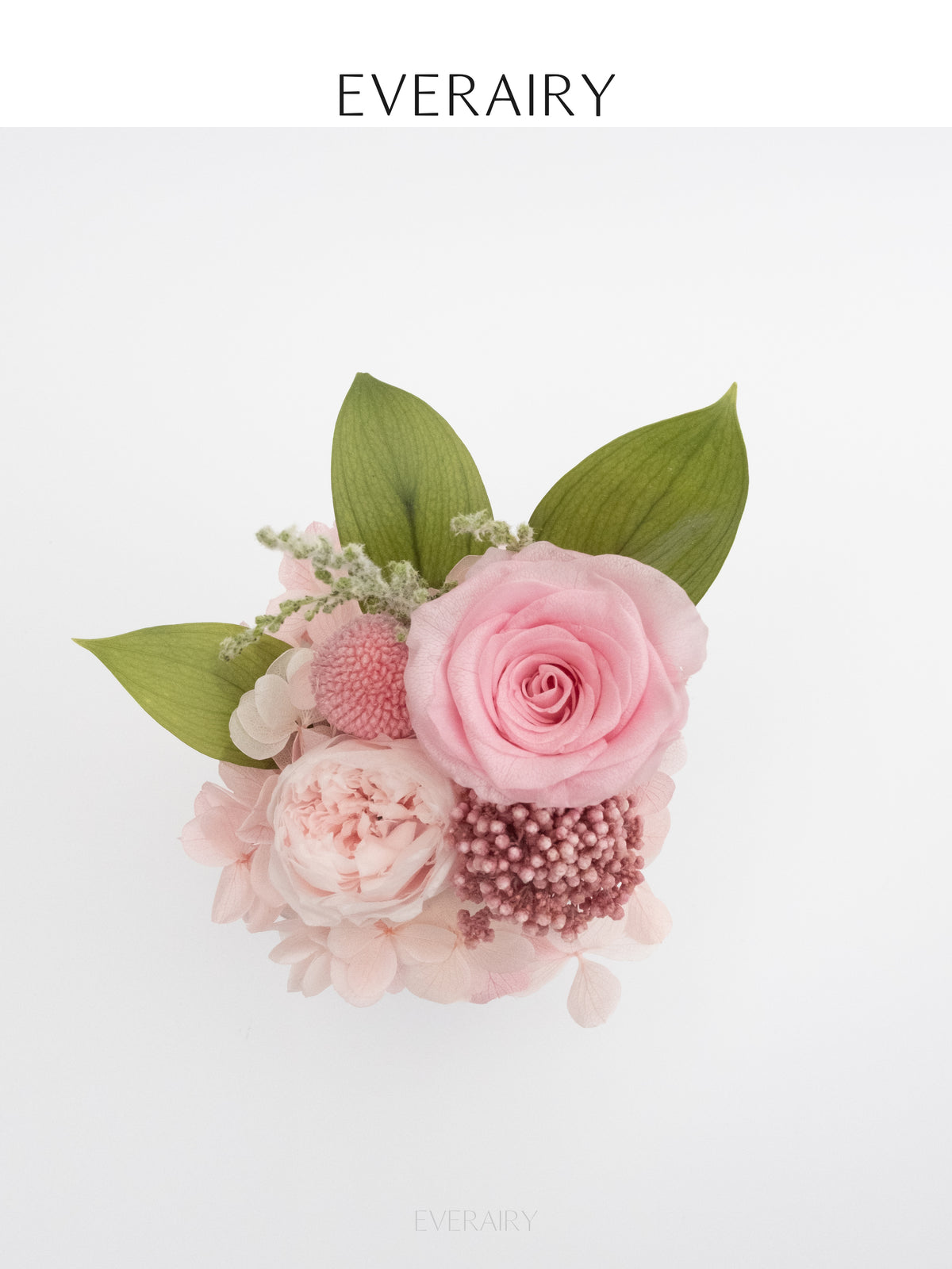 Rose Duet - Preserved Flower Arrangement - Pink