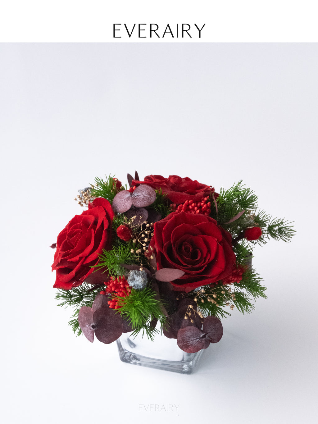 Scarlet Noël - Preserved Flower Arrangement