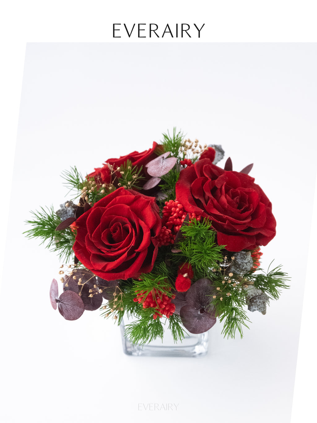 Scarlet Noël - Preserved Flower Arrangement