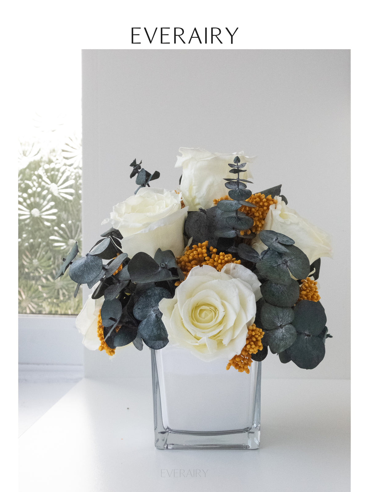 Lemon Radiance - Preserved Flower Arrangement