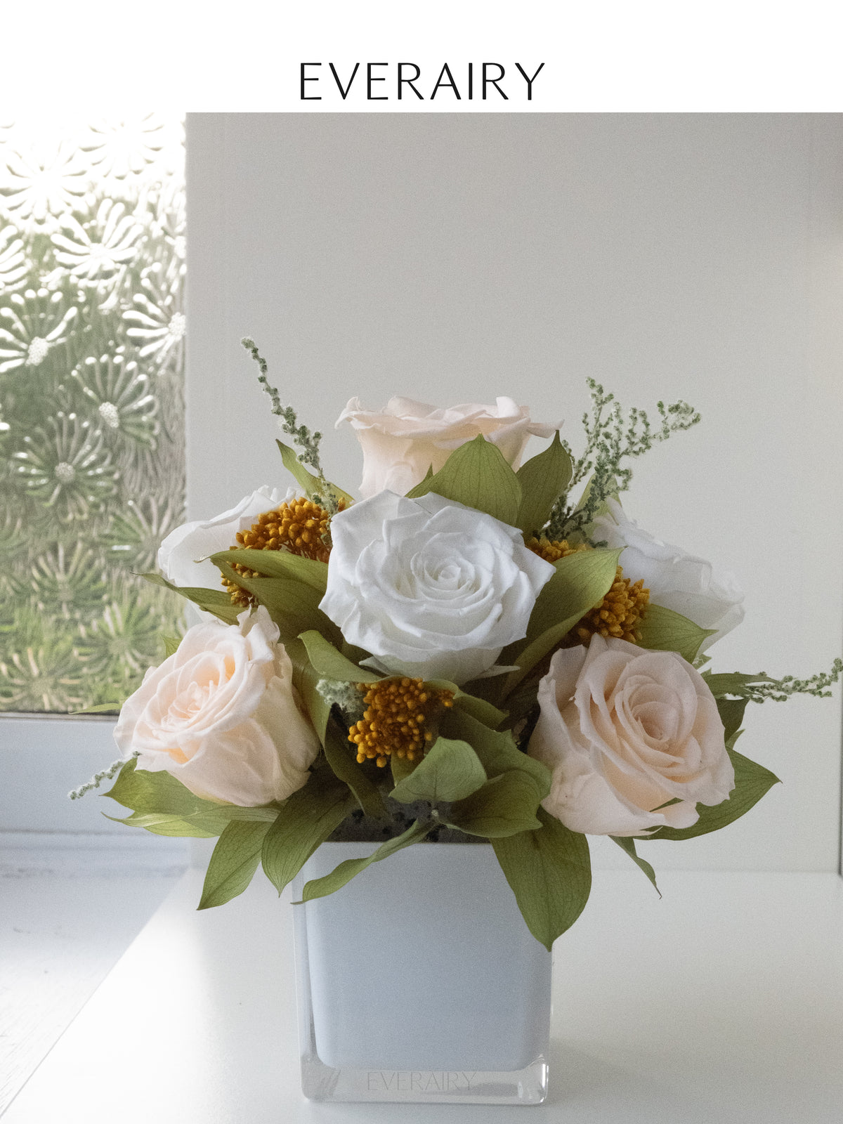 Champagne Parterre - Preserved Flower Arrangement