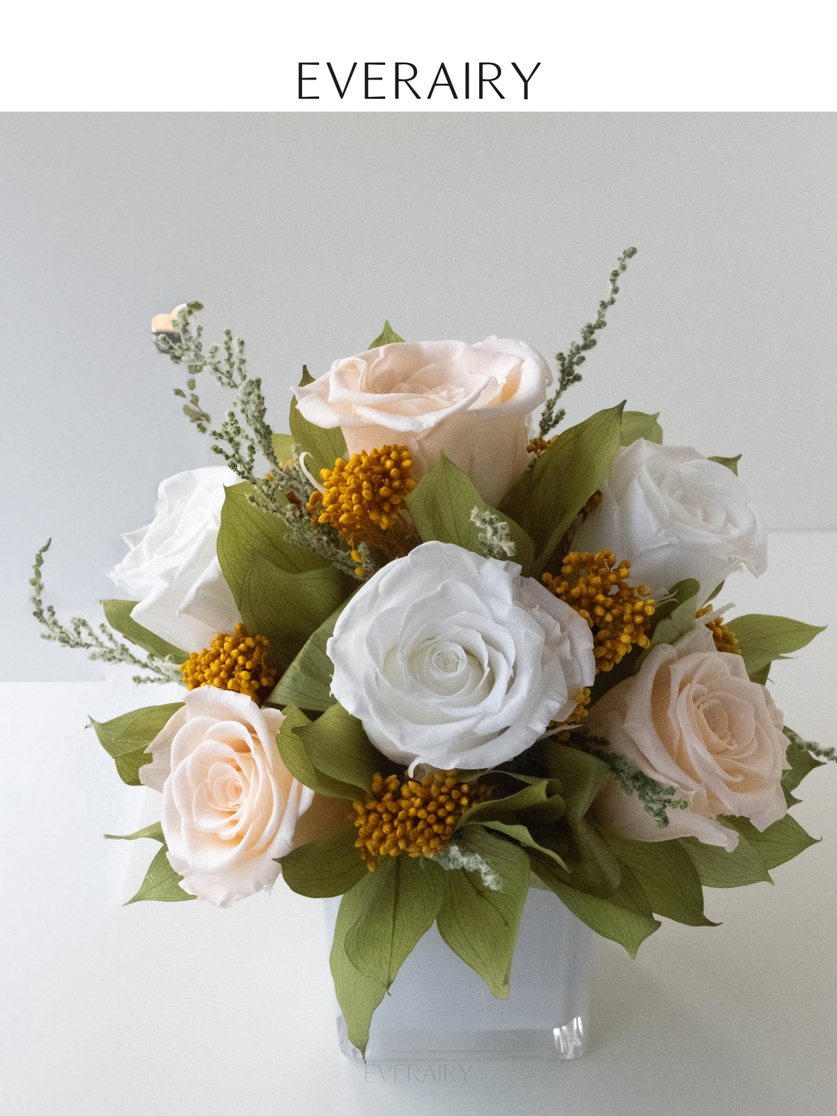Champagne Parterre - Preserved Flower Arrangement