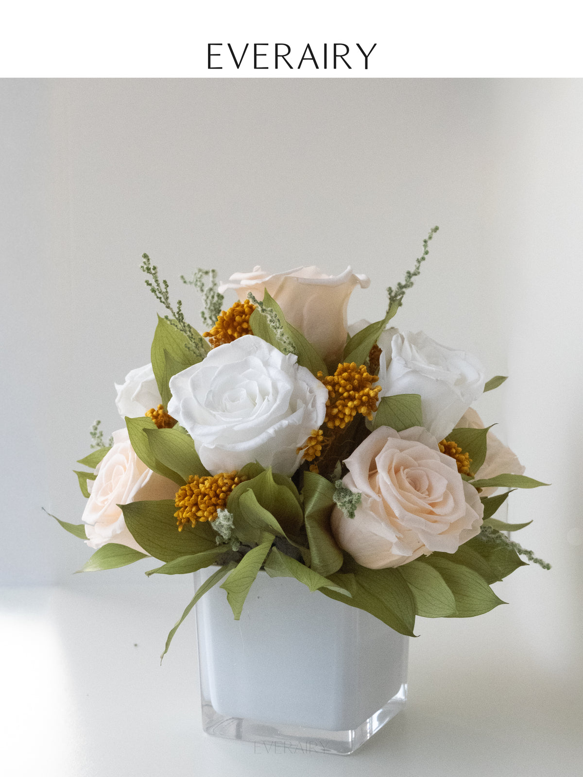 Champagne Parterre - Preserved Flower Arrangement