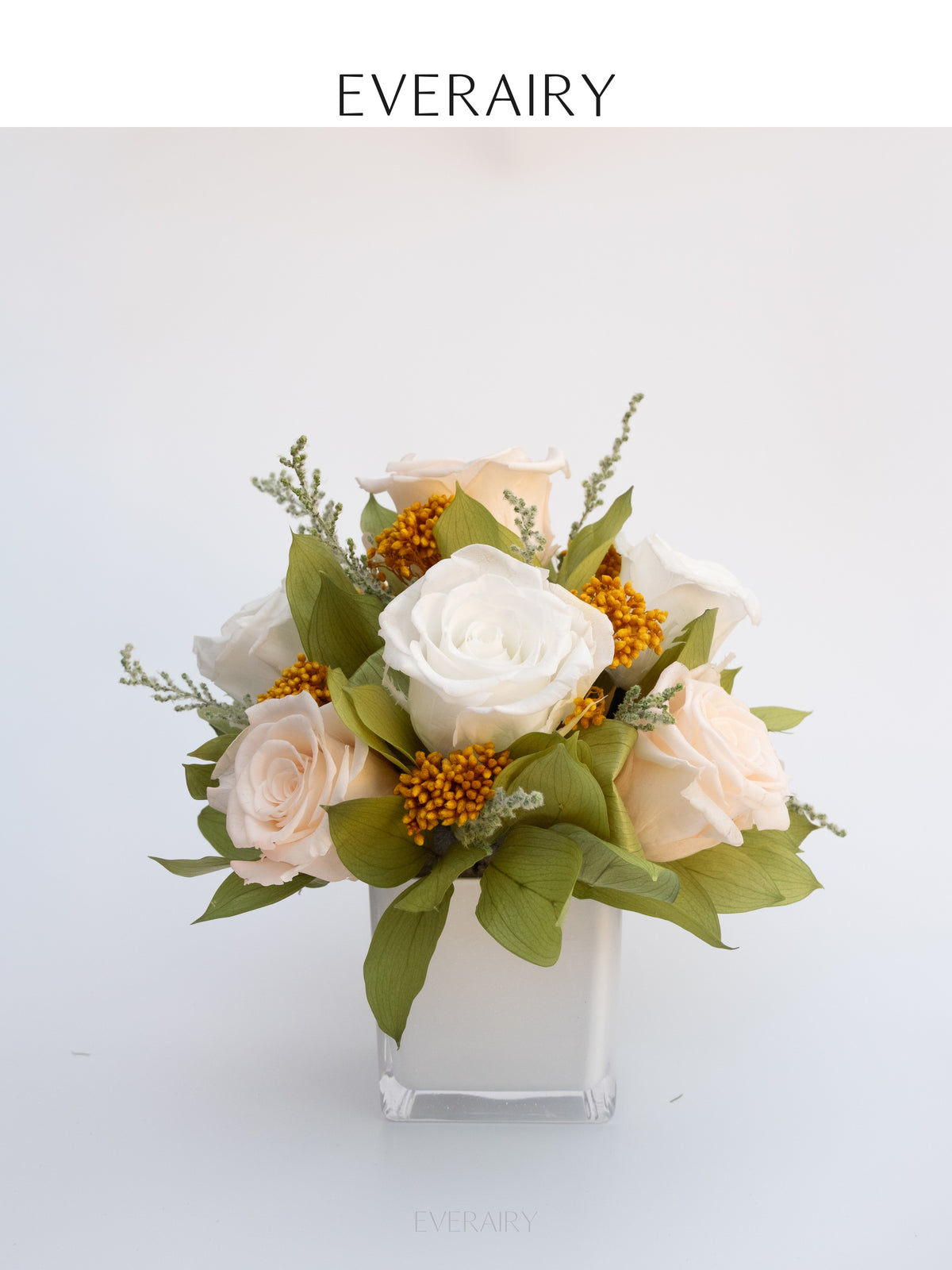 Champagne Parterre - Preserved Flower Arrangement