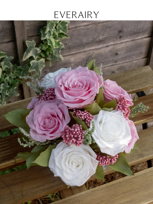 Blush Parterre - Preserved Flower Arrangement