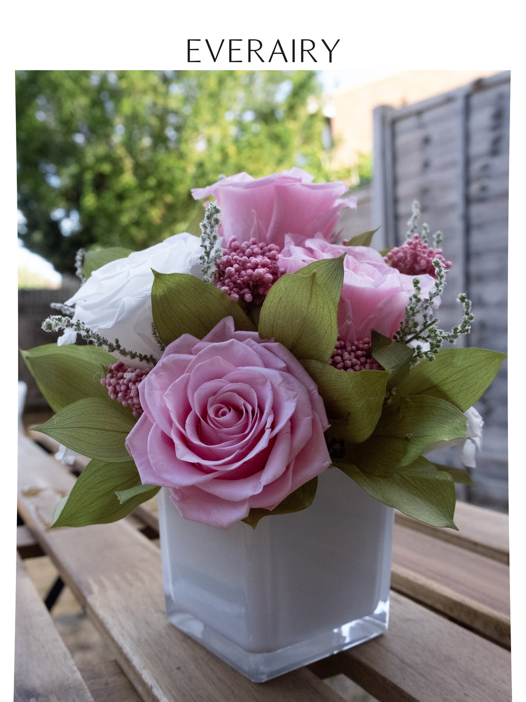 Blush Parterre - Preserved Flower Arrangement