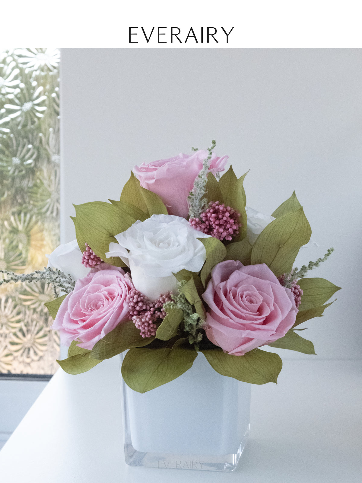 Blush Parterre - Preserved Flower Arrangement
