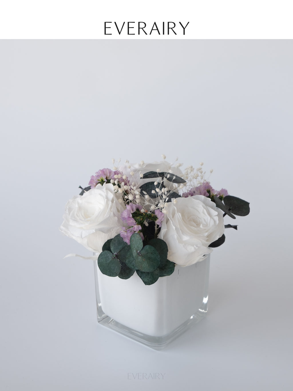 Quiet Snow - Preserved Flower Arrangement