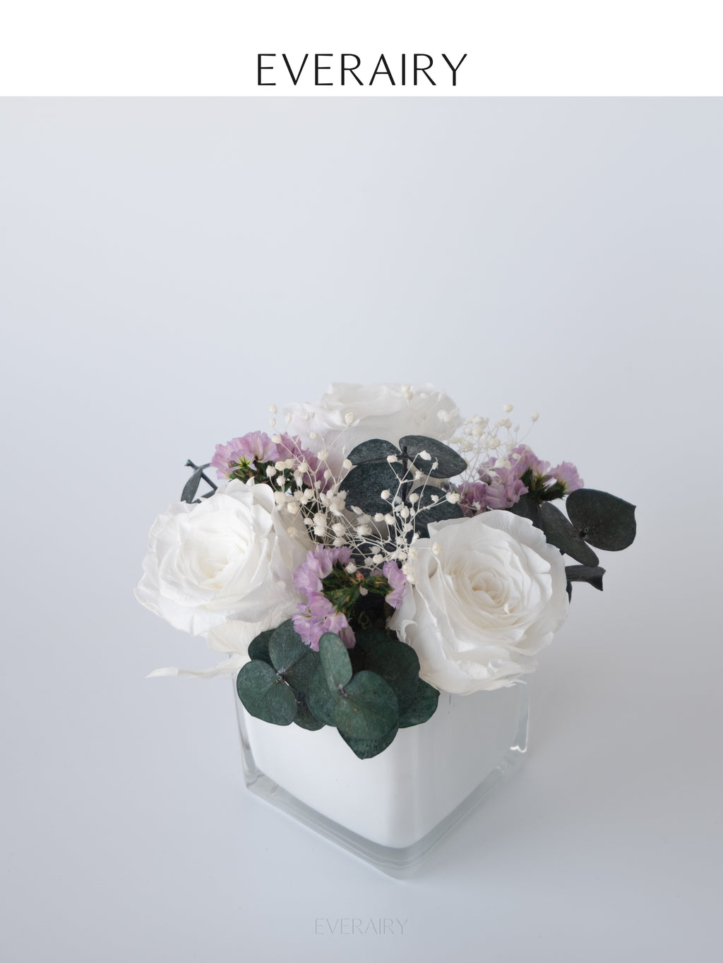 Quiet Snow - Preserved Flower Arrangement