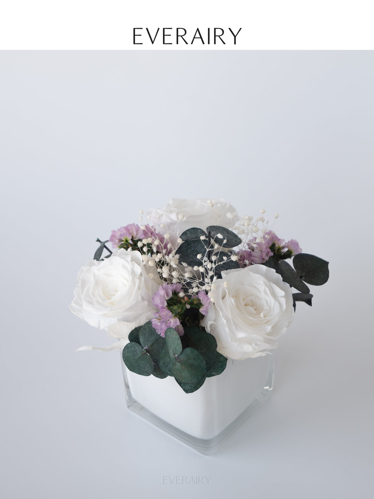 Quiet Snow - Preserved Flower Arrangement