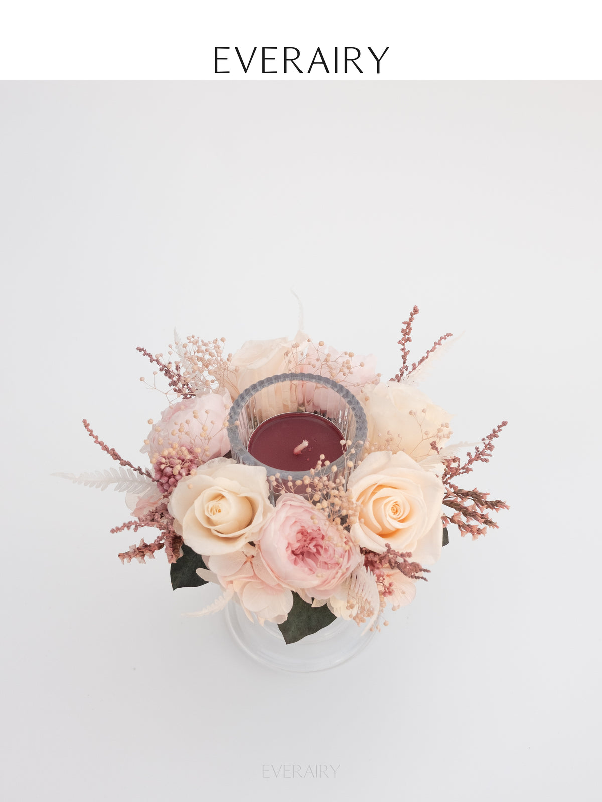 Roseglow - Preserved Flower Candleholder