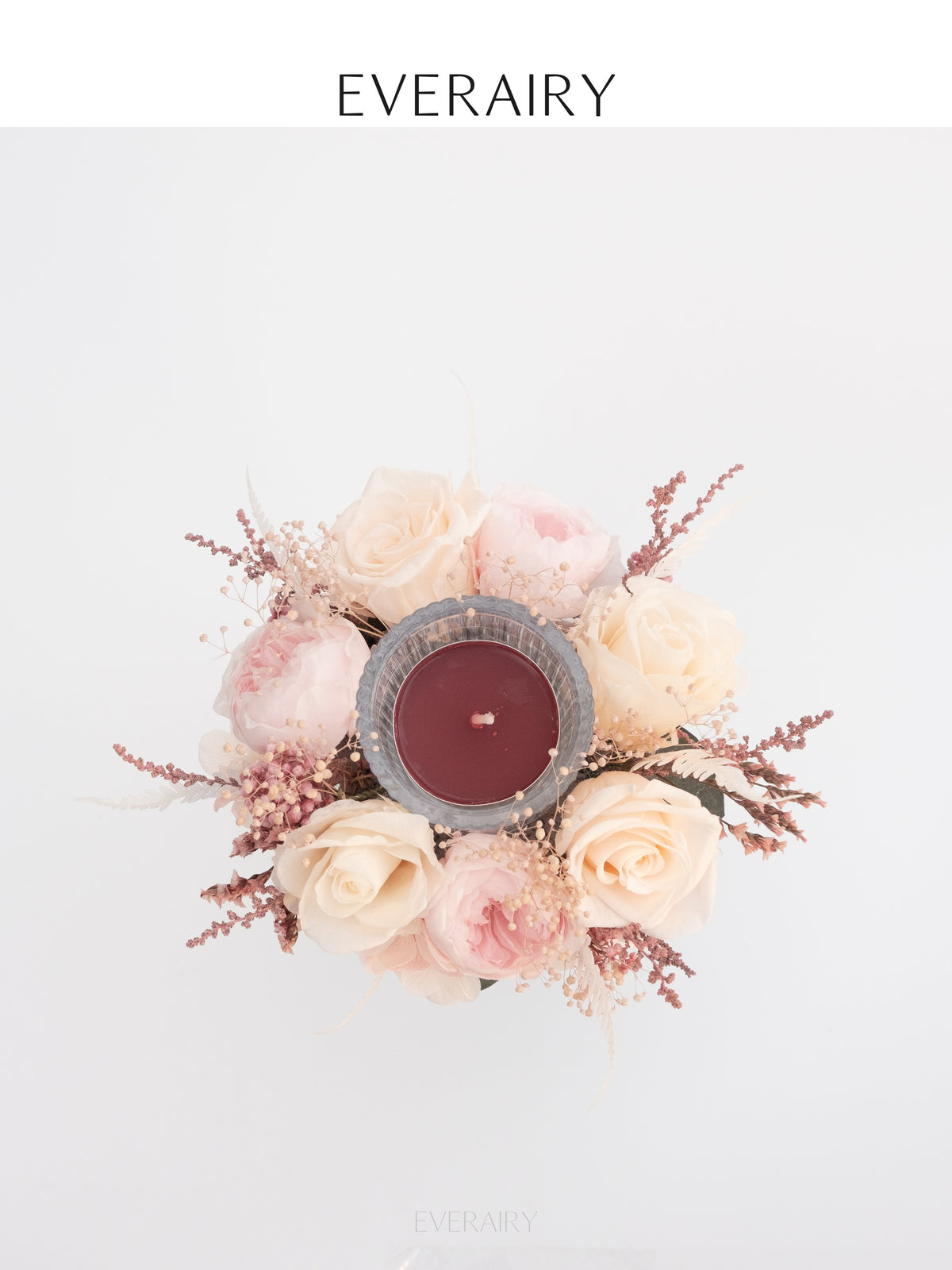 Roseglow - Preserved Flower Candleholder