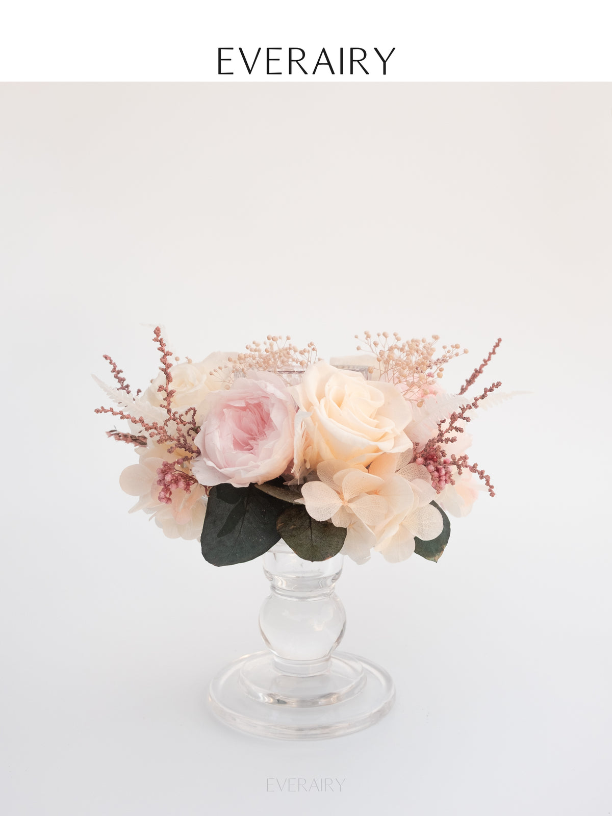 Roseglow - Preserved Flower Candleholder