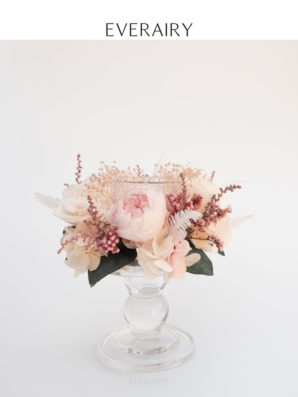 Roseglow - Preserved Flower Candleholder
