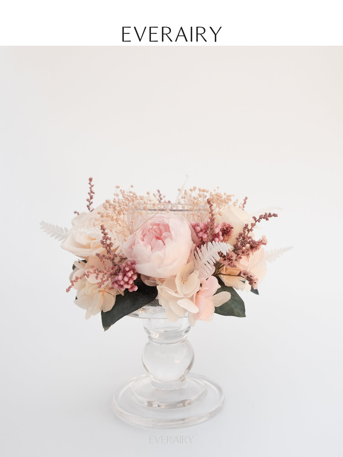 Roseglow - Preserved Flower Candleholder