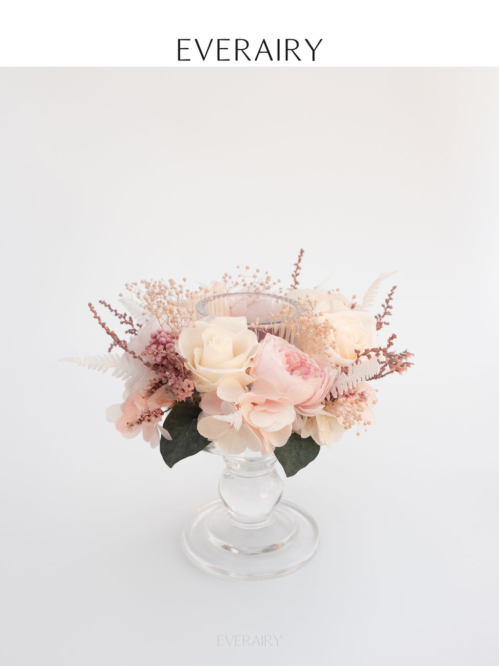 Roseglow - Preserved Flower Candleholder