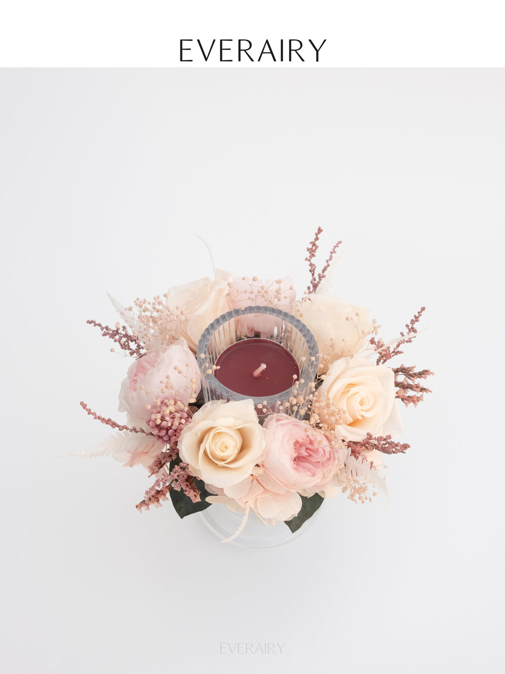 Roseglow - Preserved Flower Candleholder
