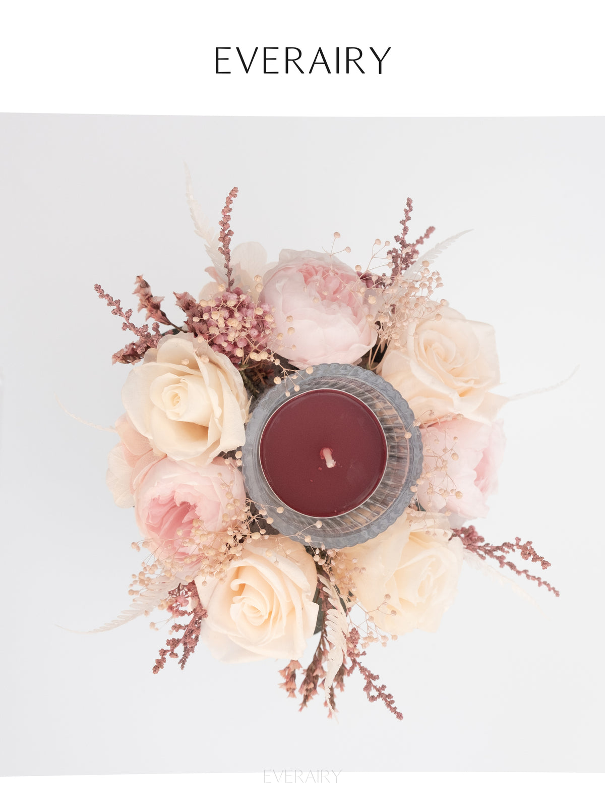 Roseglow - Preserved Flower Candleholder