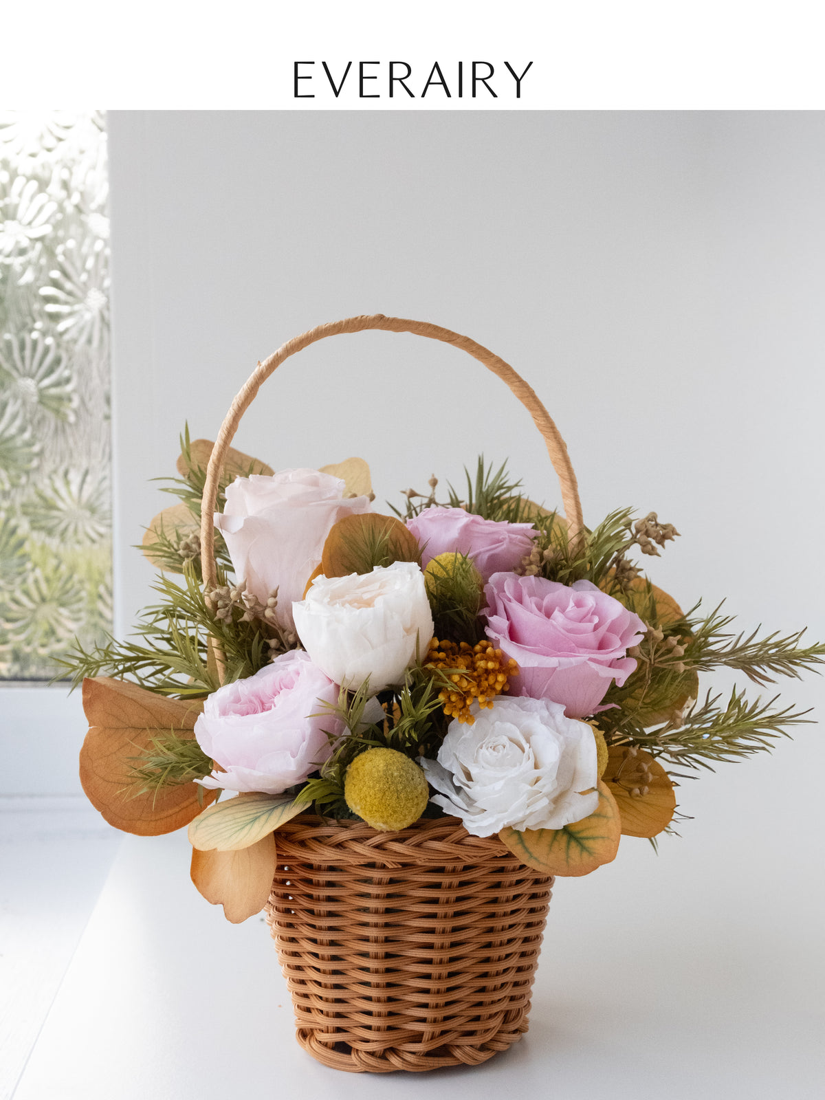 Golden Meadow - Preserved Flower Basket