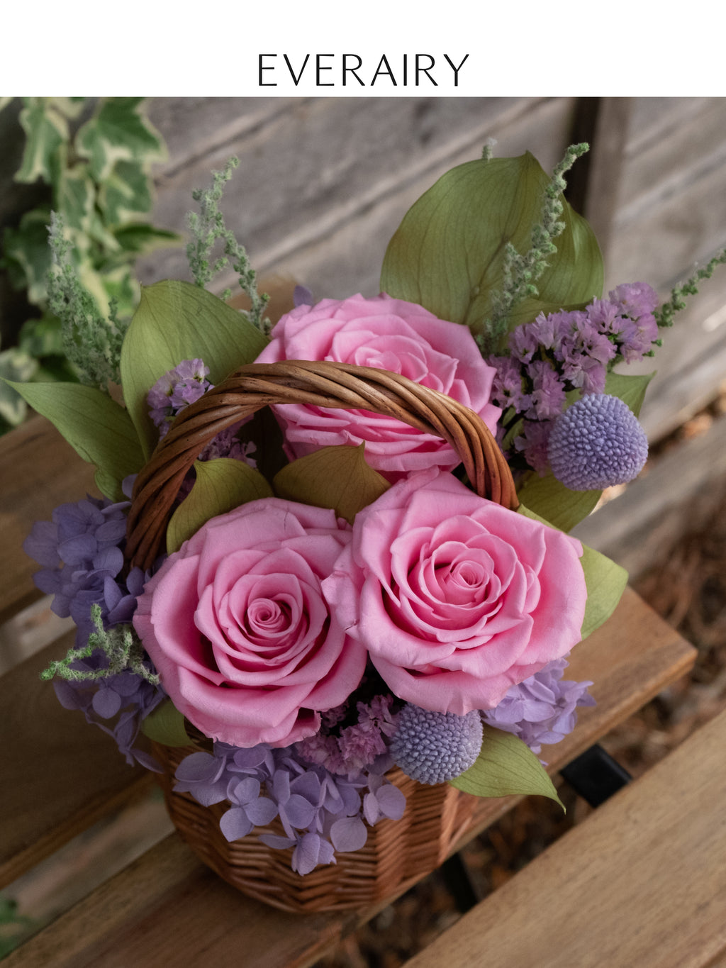 Blush Keepsake - Preserved Flower Basket