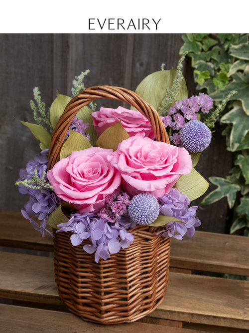 Blush Keepsake - Preserved Flower Basket