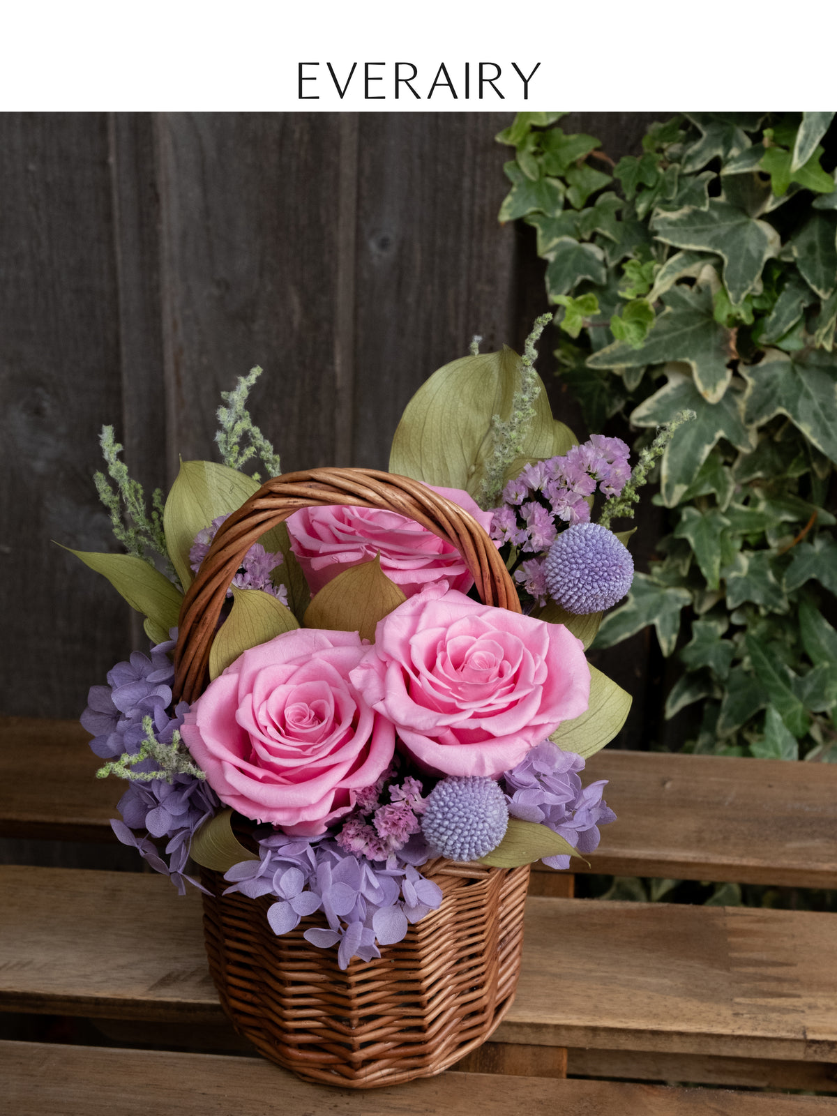 Blush Keepsake - Preserved Flower Basket