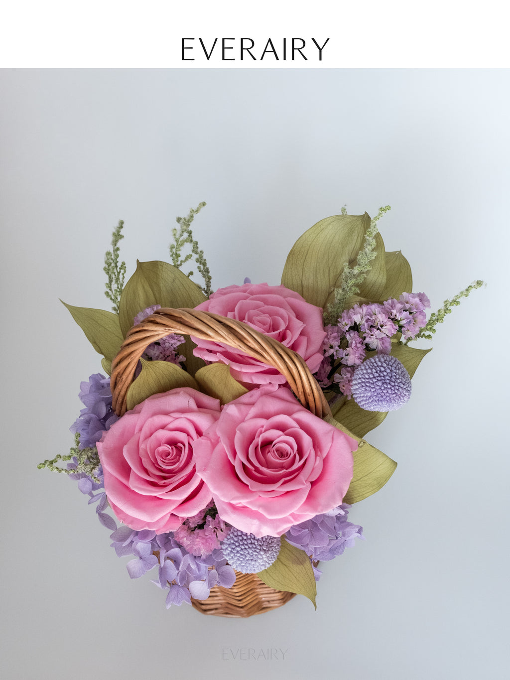 Blush Keepsake - Preserved Flower Basket