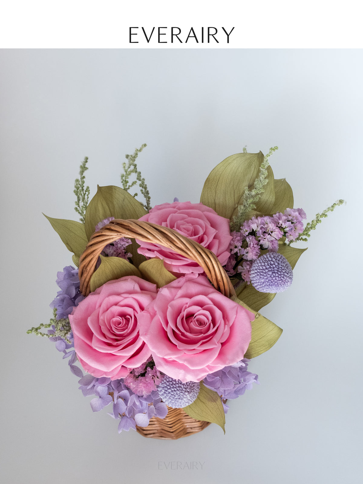 Blush Keepsake - Preserved Flower Basket