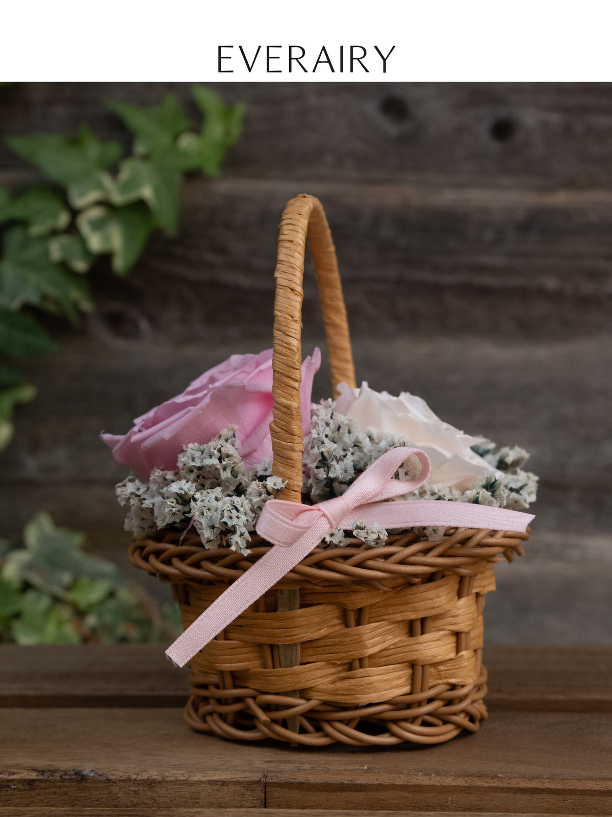 Petite Rosebasket - Preserved Flower Basket