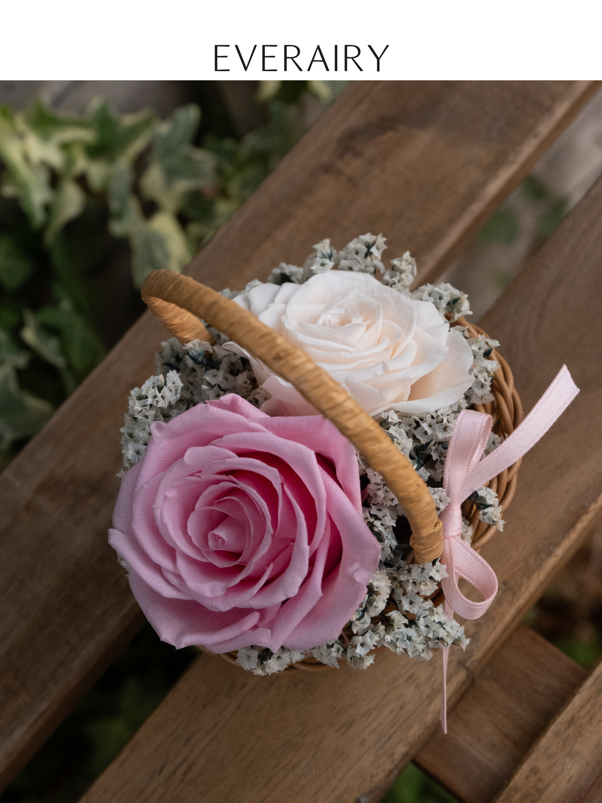 Petite Rosebasket - Preserved Flower Basket
