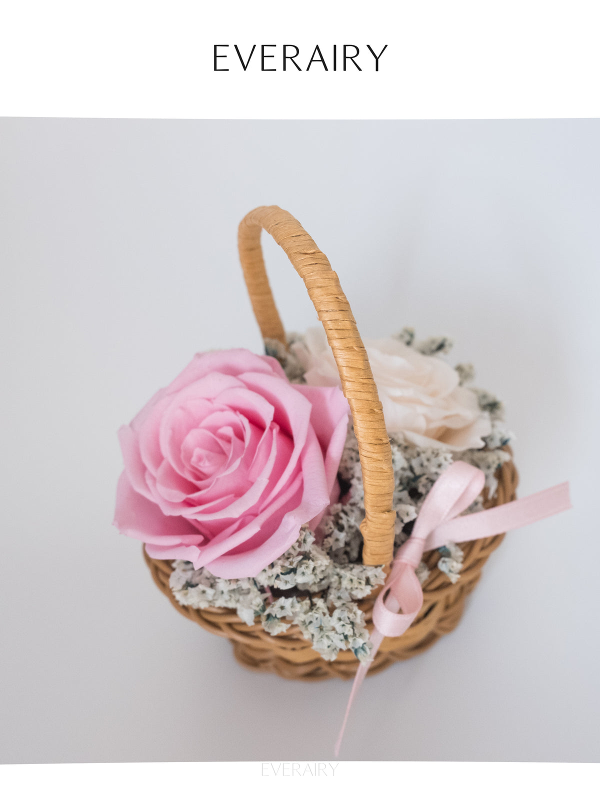 Petite Rosebasket - Preserved Flower Basket