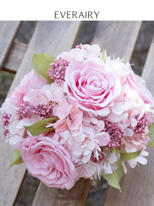 Blush Cloud Quartet - Preserved Flower Arrangement