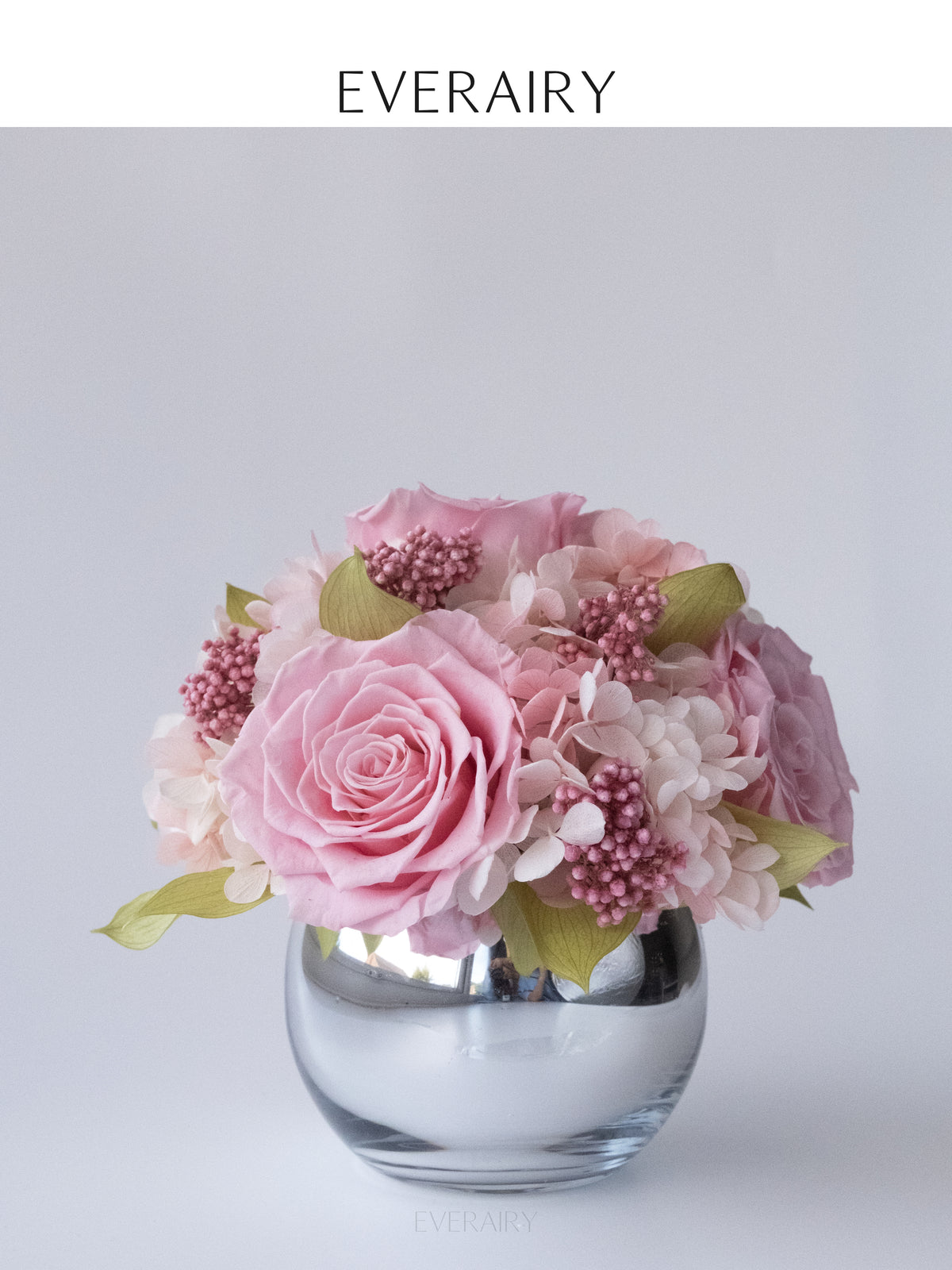 Blush Cloud Quartet - Preserved Flower Arrangement