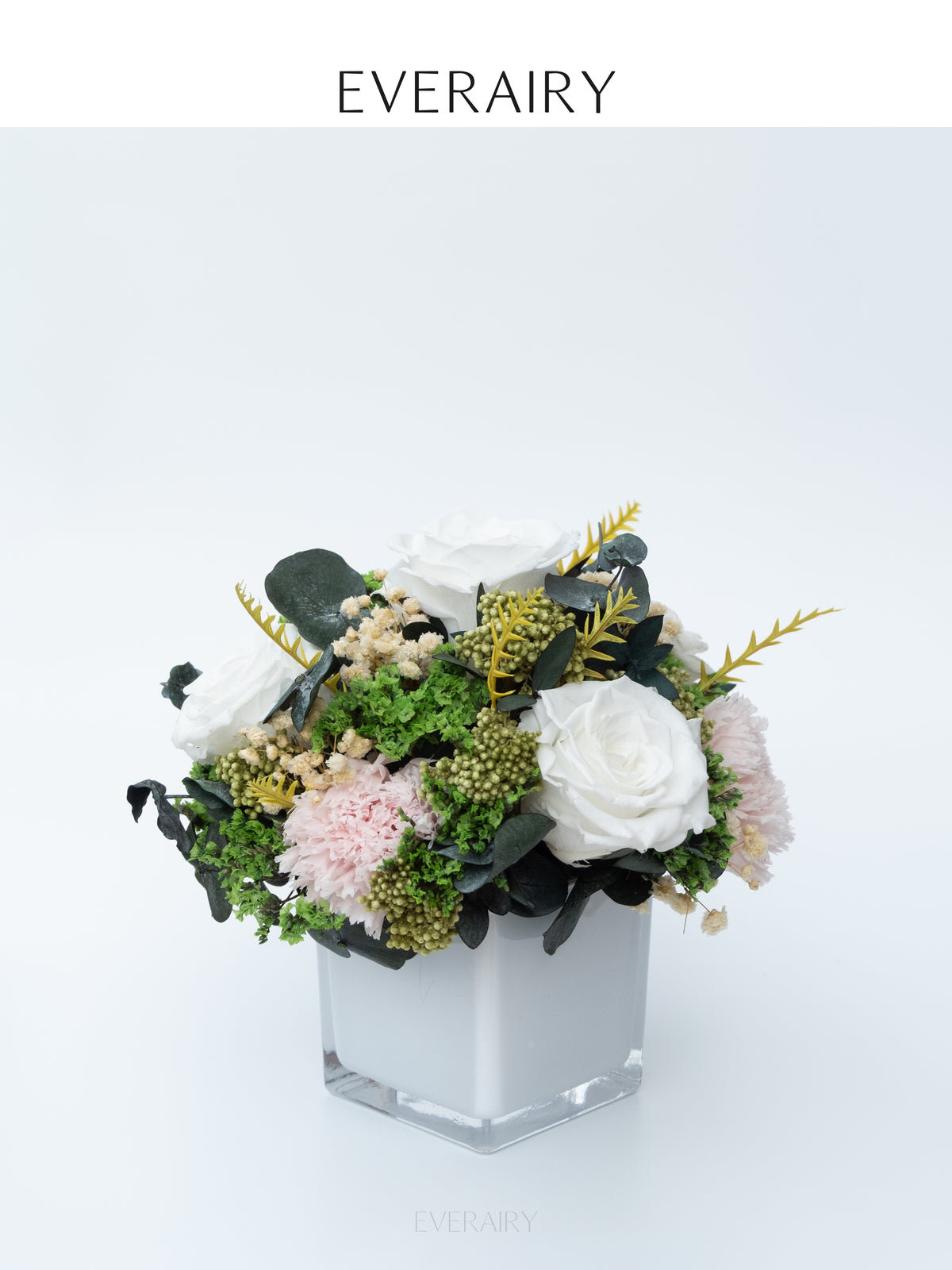 Ivory Blush Garden - Preserved Flower Arrangement