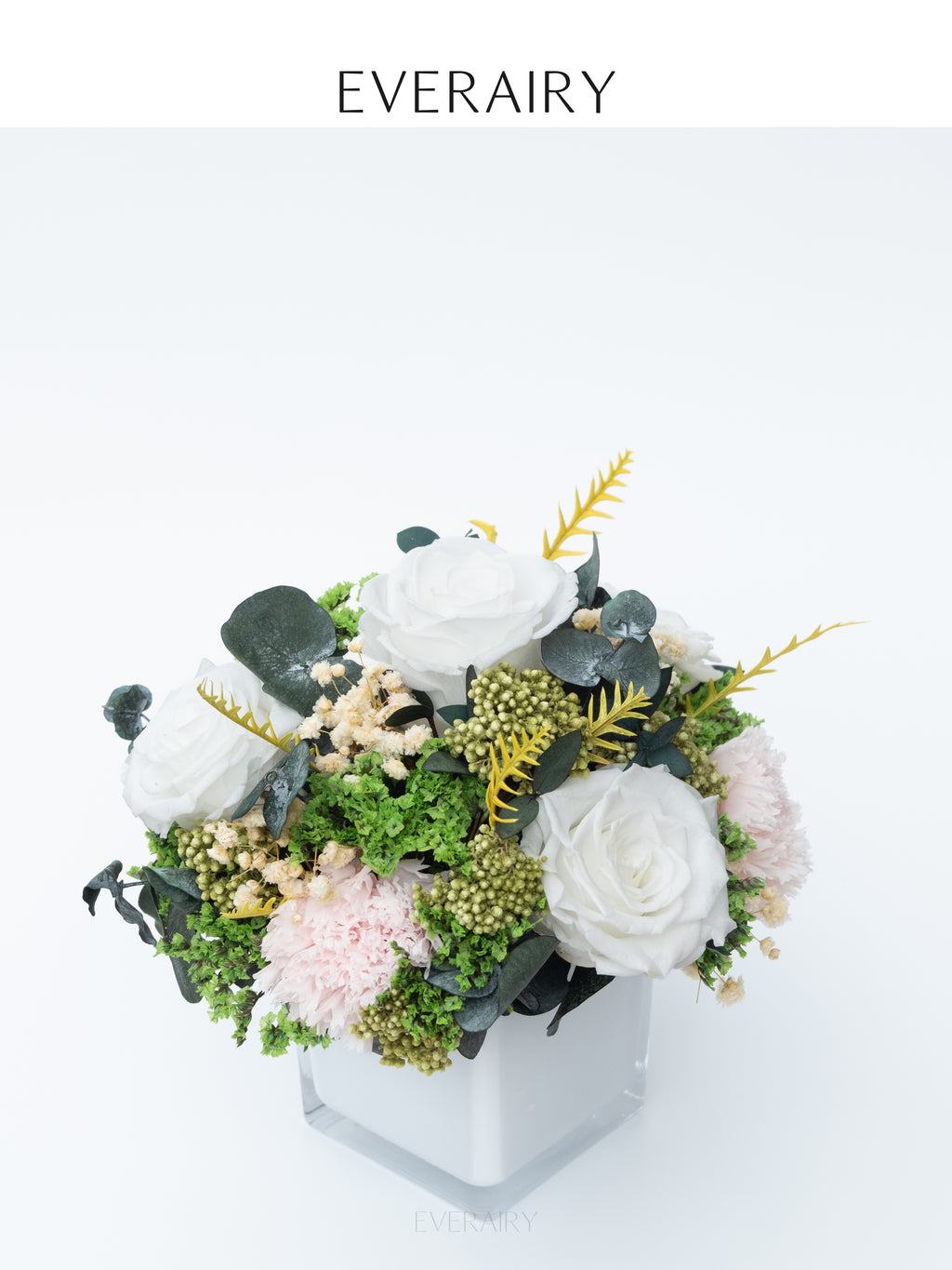 Ivory Blush Garden - Preserved Flower Arrangement
