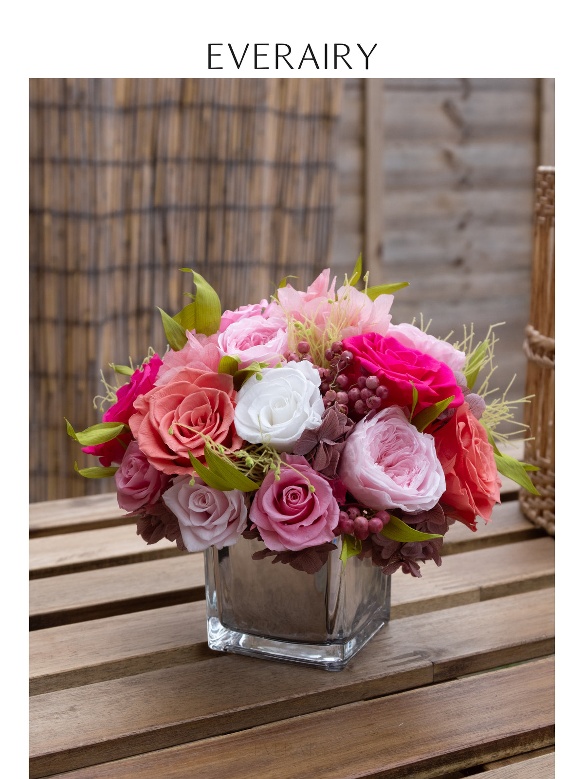 Rosewood Garden - Preserved Flower Arrangement