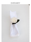 White Rose Place - Preserved Flower Napkin Ring