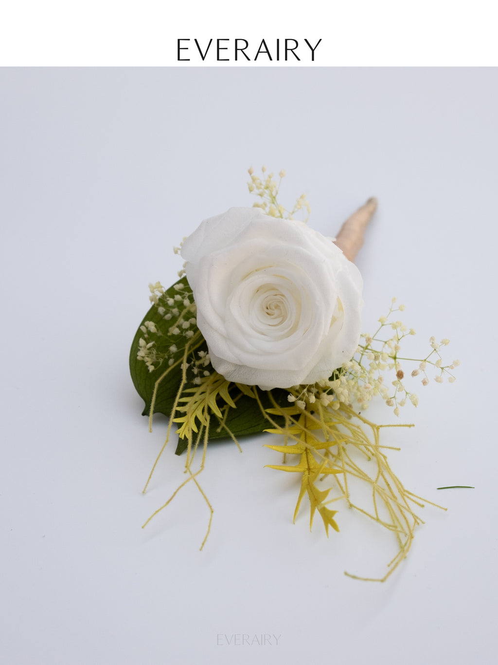 Ivory Vow - Preserved Rose Buttonhole