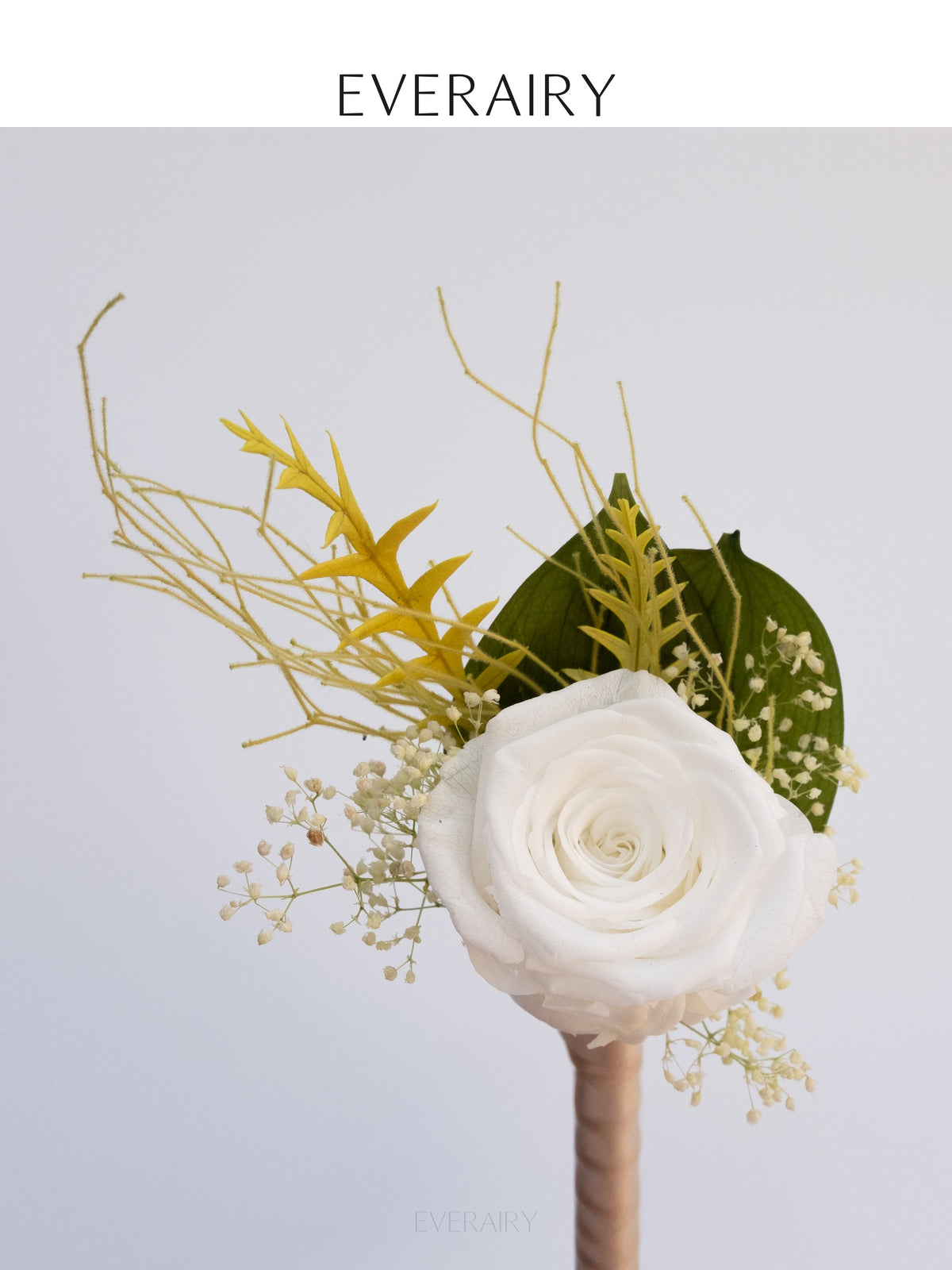 Ivory Vow - Preserved Rose Buttonhole