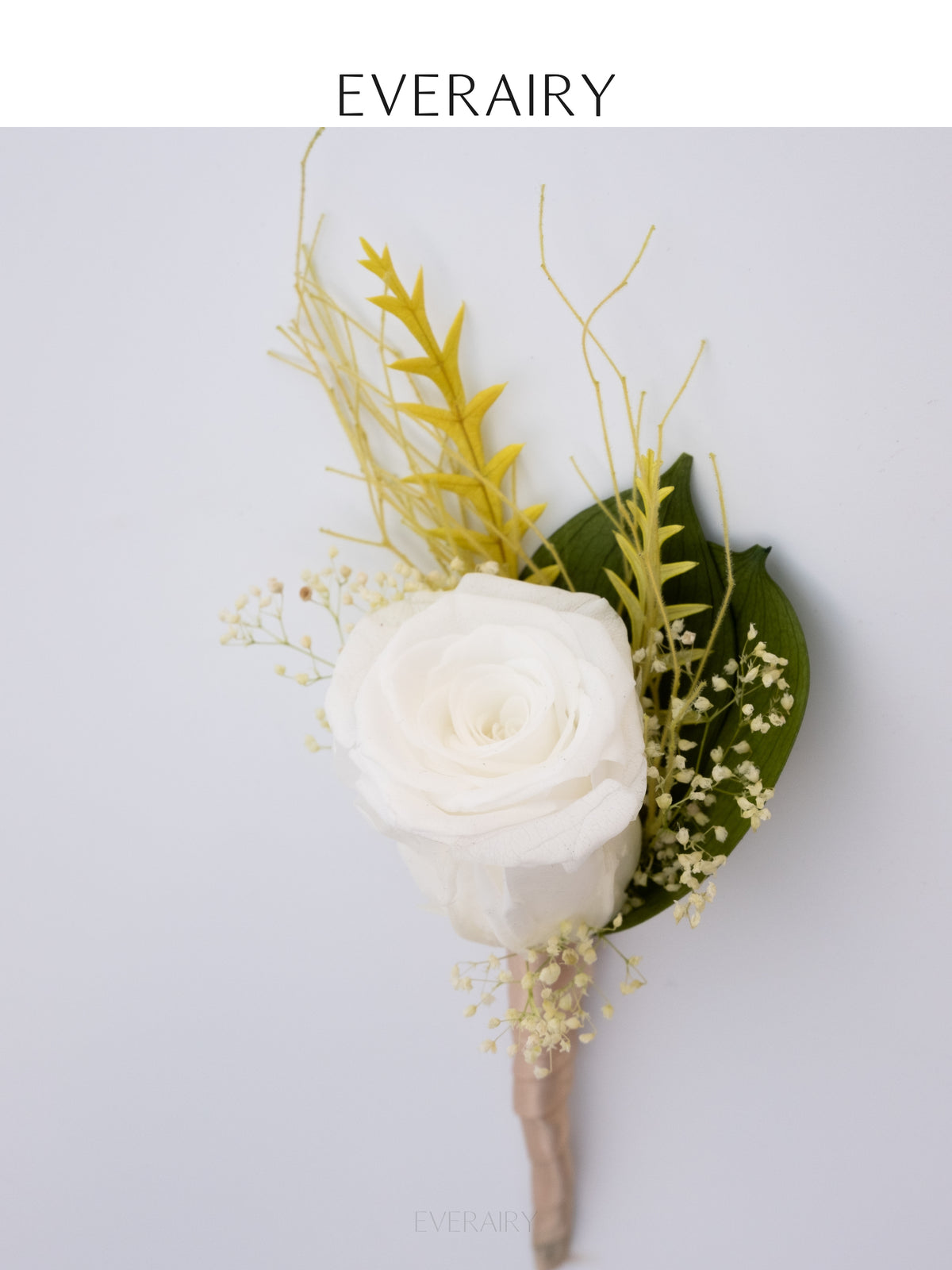 Ivory Vow - Preserved Rose Buttonhole