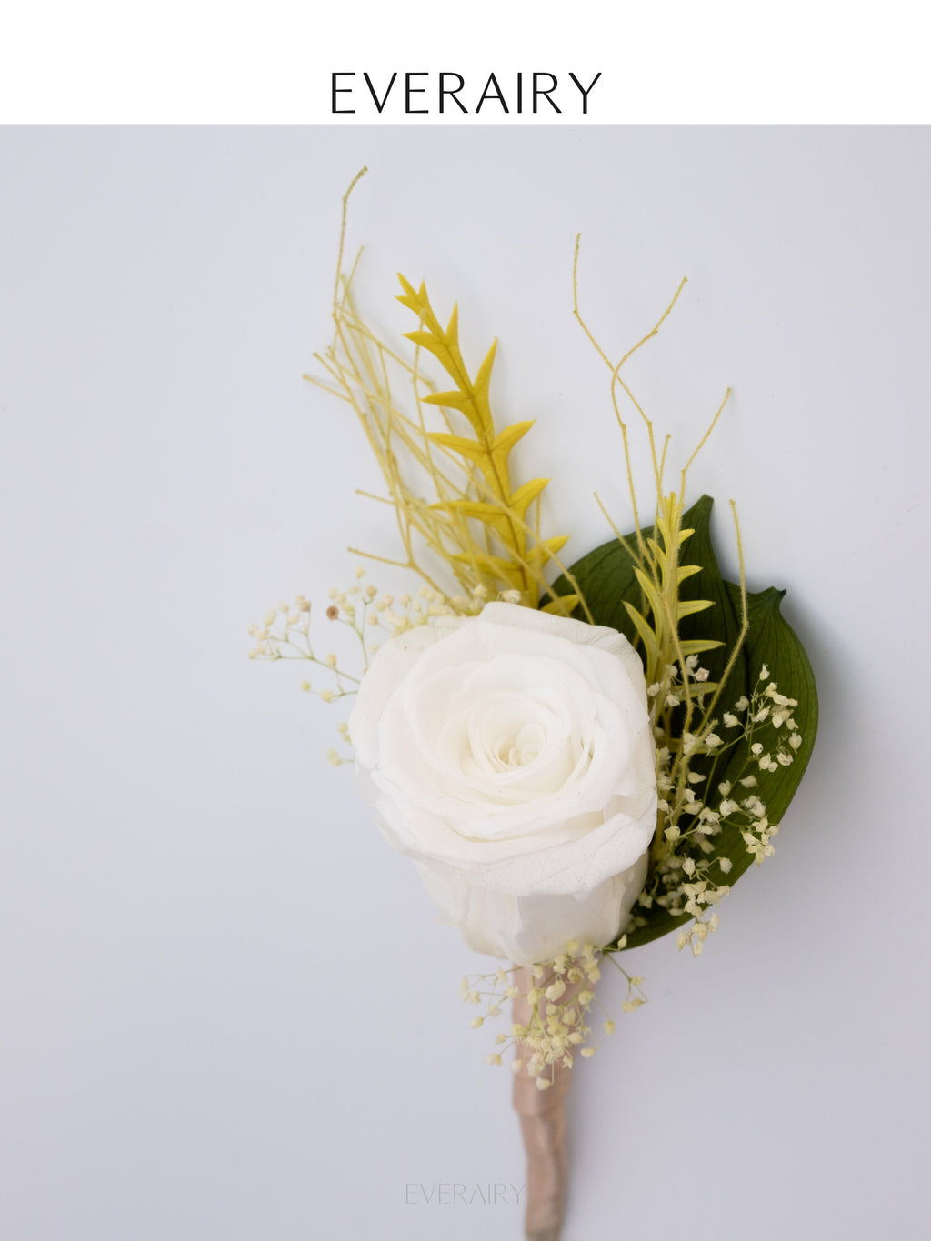 Ivory Vow - Preserved Rose Buttonhole